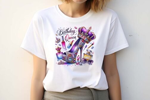 Tricou Femei - Birthday Glitter Birthday Queen