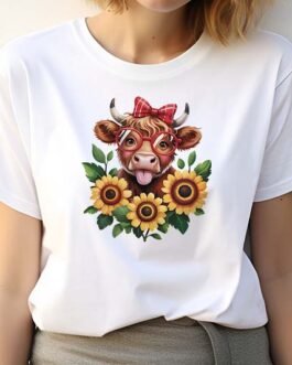 Tricou Femei – Cute Highland Cow