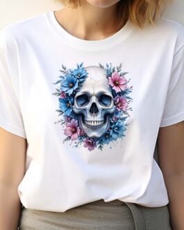 Tricou Femei – Floral Skull