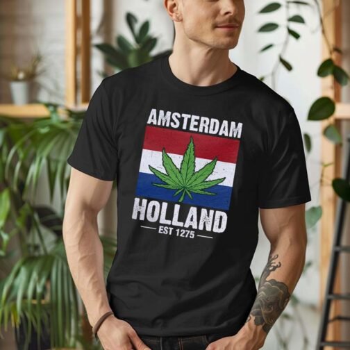 Tricou Barbati Amsterdam Holland EST 1275
