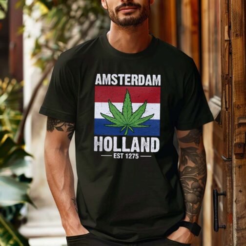 Tricou Barbati Amsterdam Holland EST 1275 - imagine 2