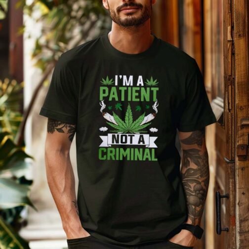 Tricou Barbati Im a Patient Not a Criminal - imagine 2