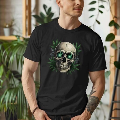 Tricou Barbati Skull Weed