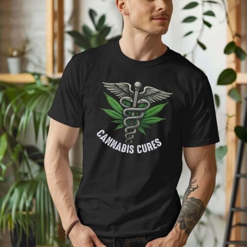 Tricou Barbati Cannabis Cures