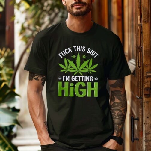 Tricou Barbati Im Getting High - imagine 2