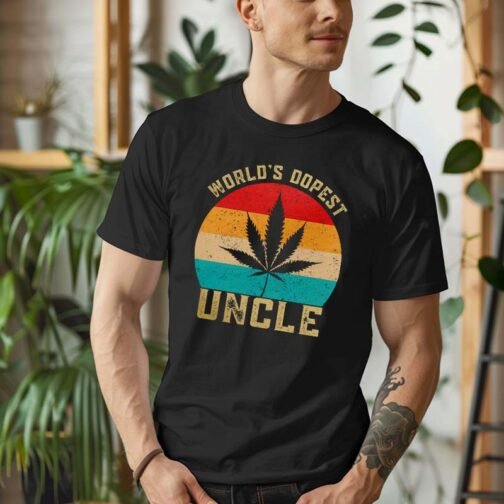 Tricou Barbati Worlds World's Dopest Uncle