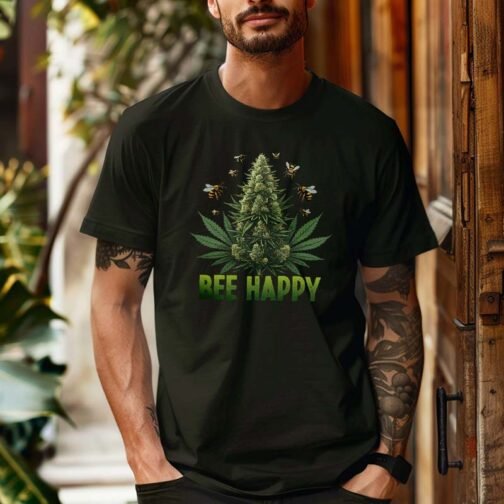 Tricou Barbati Bee Happy - imagine 2
