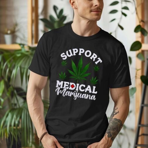 Tricou Barbati Support Medical Marijuana